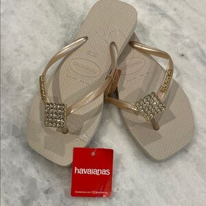 Havaianas Women's Sandals with Gold Accents